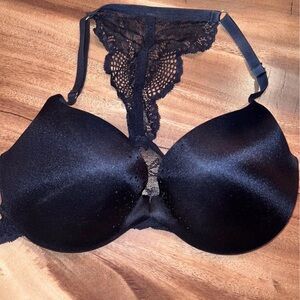 La SENZA Black Lace Back Push-Up Bra